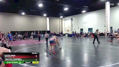 150 lbs Round 1 (8 Team) - Lucas Kral, Iowa Black vs Tristan Campbell, Capitian Nebraska (A Team)