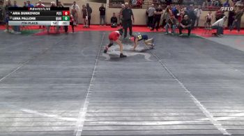 63_G lbs 7th Place - Aria Dunkovich, Peters Twp vs Lena Pallone, Quakertown