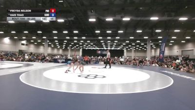 80 lbs Semis - Freyda Nelson, Pinnacle Wrestling Club vs Hais Thao, Combat Athletics Wrestling Club