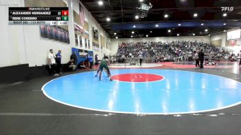 113 Boys Quarterfinal - Rene Cordero, Poway vs Alexander Hernandez, Central Union