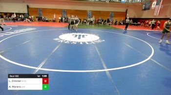 132 lbs Round Of 32 - Logan Zimmer, Moorestown vs Andre Morero, Seton Hall Prep