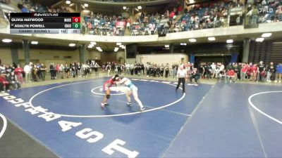 145 lbs Champ. Round 1 - Adalyn Powell, Knoxville vs Olivia Haywood, Homewood-Flossmoor