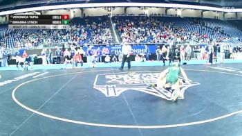 Girls-100 lbs 3rd Place Match - Veronica Tapia, Lowell (Girls) vs Brianna Lynch, Monroe St Mary Catholic Central (Girls)