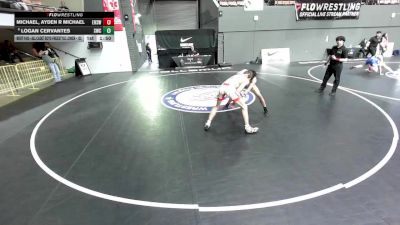 All Cadet Boys Freestyle Lower - 132 lbs Cons. Round 4 - Michael, Ayden R Michael, Etiwanda High School Wrestling vs Logan Cervantes, Scotsmen Wrestling Club
