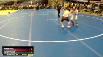 130 lbs Quarterfinal - Ryker Beck, BEA (Blue Earth Area) vs Jens Mueller, BBE (Belgrade/Brooten)