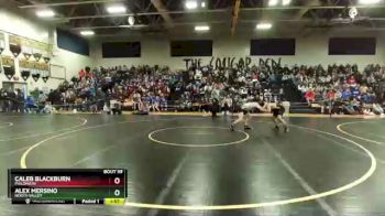 132 lbs Champ. Round 1 - Alex Mersino, North Valley vs Caleb Blackburn, Philomath