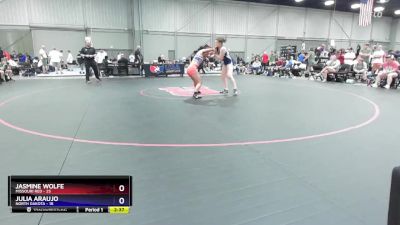 135 lbs Round 2 (8 Team) - Jasmine Wolfe, Missouri Red vs Julia Araujo, North Dakota