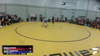 152 lbs Quarters & 1st Wb (16 Team) - Desza Munson, Colorado vs Emery Anderson, Arkansas Gold