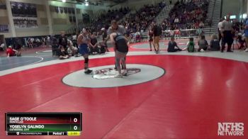 121 lbs Champ. Round 1 - Sage O`Toole, Montclair vs Yoselyn Galindo, Cathedral City