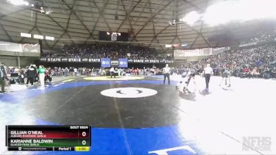 Girls 3A/4A 125 Quarterfinal - Gillian O`Neal, Auburn Riverside (Girls) vs Karianne Baldwin, Glacier Peak (Girls)