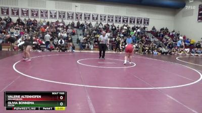 140 lbs Semifinal - Olivia Bonnema, Solon vs Valerie Altenhofen, Williamsburg