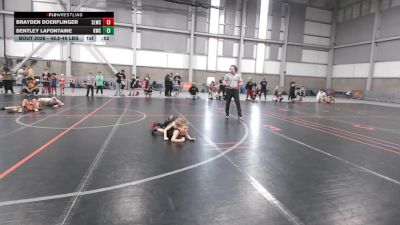 48.8-49 lbs Champ. Round 1 - Bentley Lafontaine, Kalispell Wrestling Club vs Brayden Doerflinger, Sandpoint Legacy Wrestling Club