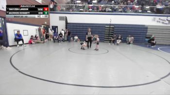 43 lbs Cons. Round 4 - Jackson Doggett, North Country Wrestling Club vs Takyzen Landon, Thunder Ridge Outlaws Wrestling Club