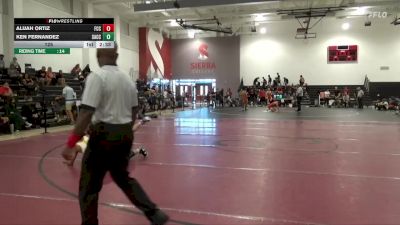 125 lbs Placement Matches (16 Team) - Alijah Ortiz, Fresno City College vs Ken Fernandez, Sac City