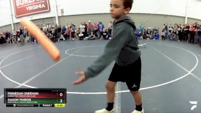 87 lbs Champ. Round 2 - Daxon Marois, Smithfield Youth Wrestling vs Finnegan Sheehan, Disrupter Wrestling Club