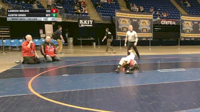 105 lbs Consy 3 - Landon Melius, Tussey Mountain vs Austin Sines, Meyersdale