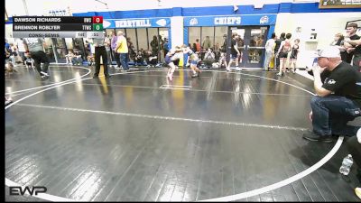 80 lbs Consolation - Dawson Richards, Berryhill Wrestling Club vs Brennon Roblyer, Team Tulsa Wrestling Club