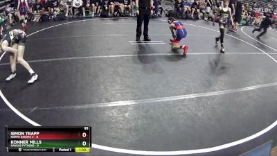 85 lbs Quarterfinals (8 Team) - Konner Mills, Kansas Pythons vs Simon Trapp, North Dakota 2