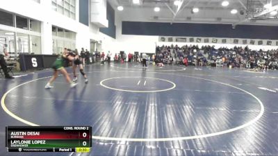 105 lbs Cons. Round 2 - Laylonie Lopez, Eisenhower vs Austin Desai, Burbank