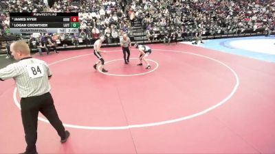 6A 144 lbs Quarterfinal - Logan Crowther, Layton vs James Hyer, Herriman