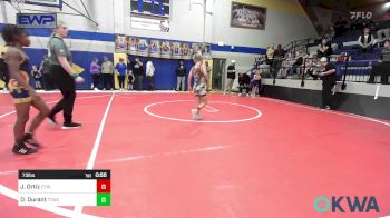73 lbs Rr Rnd 4 - Jayden Ortiz, Coweta Tiger Wrestling vs Dash Durant, Team Tulsa Wrestling Club