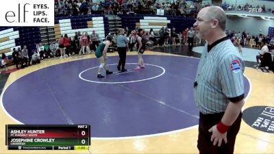 130 lbs. Cons. Round 2 - Josephine Crowley, Lindbergh vs Ashley Hunter, Ft. Zumwalt South