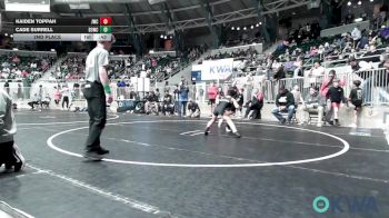 75 lbs 2nd Place - Kaiden Toppah, Jay Wrestling Club vs Cade Surrell, D3 Wrestling Cluib