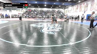 215 Boys Champ. Round 1 - Sebastian Duarte, Holtville vs Jad Keddo, Bonita Vista