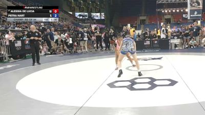 100 lbs Champ. Rd Of 64 - Alessia De Lucia, New Jersey vs Petra Hart, Illinois