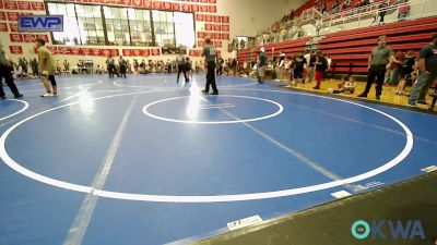 55-59 lbs Rr Rnd 1 - Emyle Thompson, HURRICANE WRESTLING ACADEMY vs Graycie Card, Tulsa Blue T Panthers