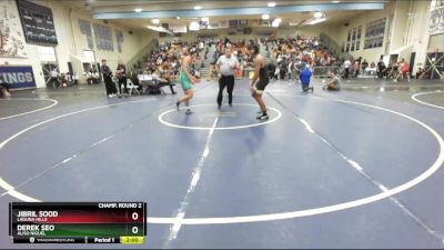 150 lbs Champ. Round 2 - Jibril Sood, Laguna Hills vs Derek Seo, Aliso Niguel