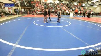 83 lbs Quarterfinal - Kayson Dougherty, Sperry Wrestling Club vs Daxel Burkart, Tahlequah Wrestling Club