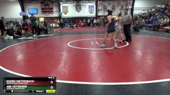 106 lbs Round 5 - Kohen Dietzenbach, Burlington Notre Dame vs Abe Heysinger, Dubuque Hempstead