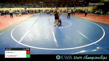 285 lbs Semifinal - Derek Ramey, Bristow Youth Wrestling vs Larynz Spottedwolf, Clinton Youth Wrestling