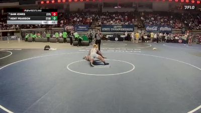 D 1 190 lbs 5th Place Match - Sam Jones, St. Paul`s vs Kent Pearson, St. Amant