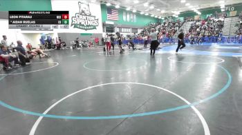 144 lbs Champ. Round 2 - Leon Fitarau, Martin Luther King vs Aidan Ruelas, Canyon Springs