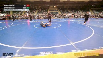 95 lbs Quarterfinal - Shay Lundvall, Sebolt Wrestling Academy vs Brady Genard, Mat Assassins