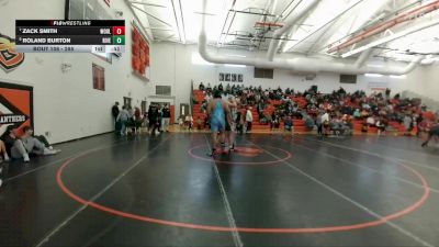 285 lbs Cons. Semi - Roland Burton, Wyoming Indian vs Zack Smith, Lockwood (Billings)