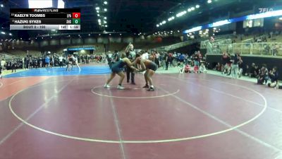 190 lbs Quarterfinal - Kaelyn Toombs, Lincoln Park Academy vs Hazuki Sykes, Sumner Hs