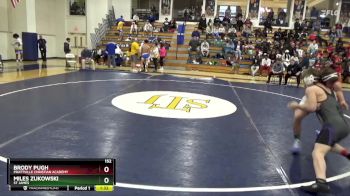 152 lbs Semifinal - Brody Pugh, Prattville Christian Academy vs Miles Zukowski, St James