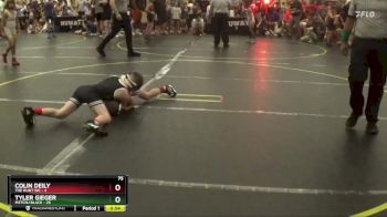 75 lbs Round 2 (6 Team) - Tyler Gieger, M2TCNJ Black vs Colin Deily, The Hunt WC