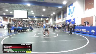 175 lbs Champ. Round 2 - Kevin Ngo, Westminster vs Dax Curry, Rancho Bernardo