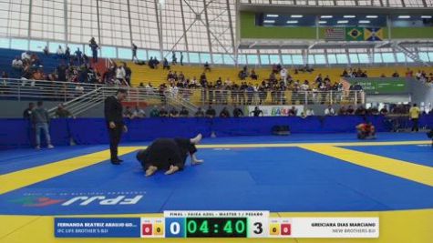 GREICIARA DIAS MARCIANO vs FERNANDA BEATRIZ ARAUJO GOUVEA 2026 FPJJ Circuito Paulista GI Etapa 3