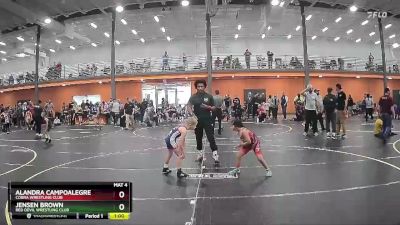 70 lbs Cons. Round 1 - Jensen Brown, Red Devil Wrestling Club vs Alandra Campoalegre, Cobra Wrestling Club