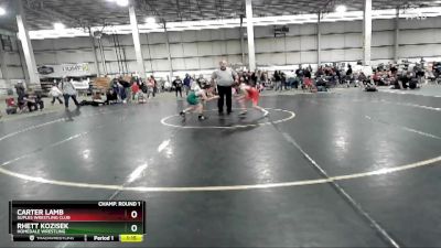 75-80 lbs Champ. Round 1 - Rhett Kozisek, Homedale Wrestling vs Carter Lamb, Suples Wrestling Club