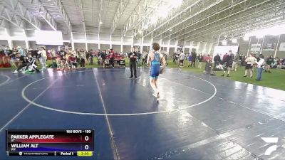 150 lbs Champ. Round 2 - Parker Applegate, UT vs William Alt, WY