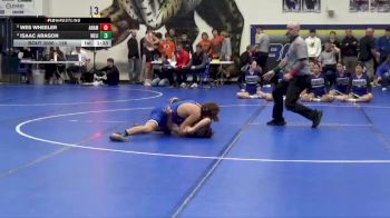 126 lbs Champ. Round 1 - Wes Wheeler, Anamosa vs Isaac Aragon, West Liberty