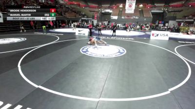 57 lbs Quarters - Brodie Henderson vs Manuel Martir, Community Youth Center - Concord Campus Wrestling