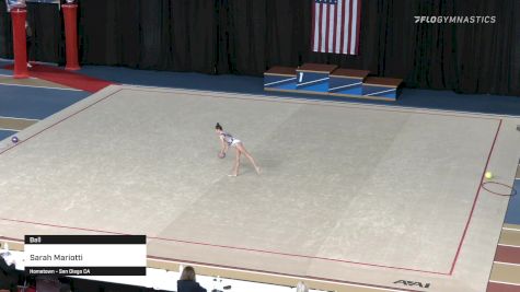 Sarah Mariotti - Ball - 2021 Rhythmic Elite Qualifier