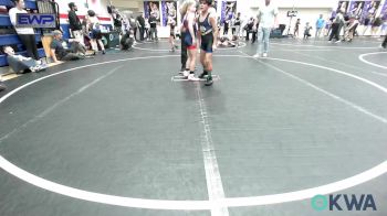 64 lbs Quarterfinal - Cato Varela, Chickasha Youth Wrestling vs Brogan Paul, Del City Little League